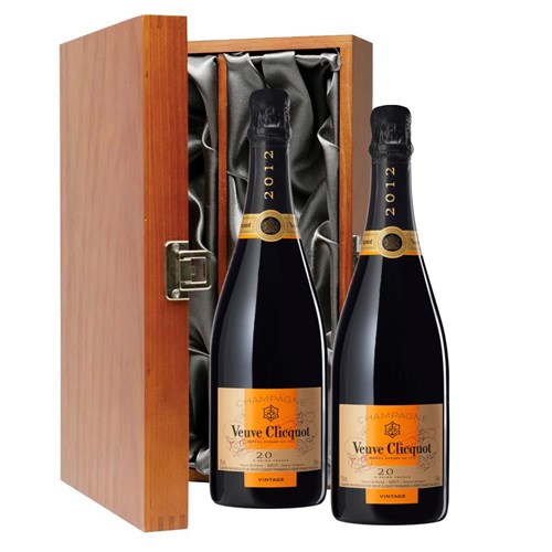 Veuve Clicquot Vintage 2015 Champagne 75cl Double Luxury Gift Boxed Champagne